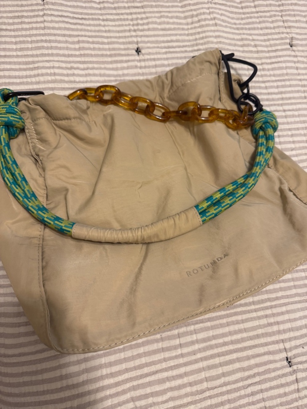 ROTUNDA Beige Puffer bag